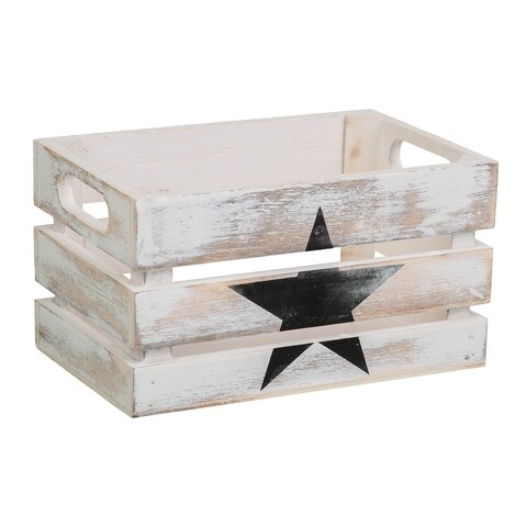 Star Antique Tárolódoboz, Creaciones Meng, 18x10 cm, MDF