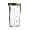 Tárolótartály fedéllel, Kilner, Mateo, 0,5 L, 16,5 x 8 cm, üveg, átlátszó