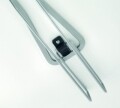 Csésze tartó, Metaltex, 28 x 8 cm, rozsdamentes acél / Polytherm huzat, ezüstszín