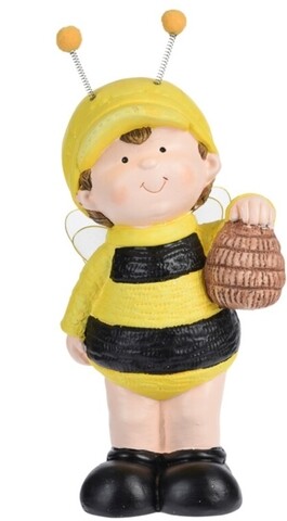 Bee Boy Dekoráció, 9.5x11x27 cm, kerámia, színes