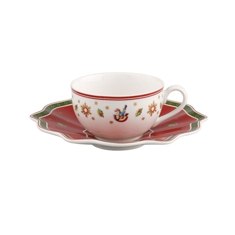 Csésze teás tányérral, Villeroy & Boch, Toy's Delight, 200 ml, prémium porcelán