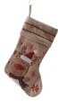 Stocking Reindeer Dekoráció, Decoris, 25x45 cm, poliészter, többszínű