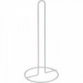 Háztartási konyhai törülközőtartó, Metaltex, 32 cm, fém / műanyag huzat LDPE, fehér