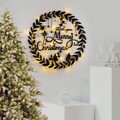 Tanelorn Fénydekoráció, XMASBLACK-010, 56x56 cm, fém, fekete