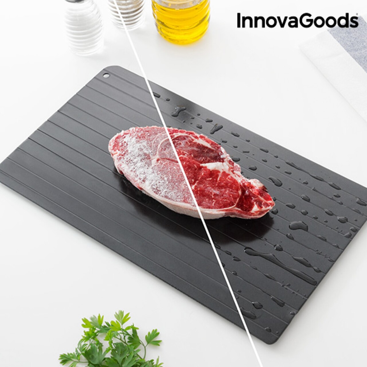 Fekete olvadást segítő tálca, 35 x 20,5 cm - Innovagoods