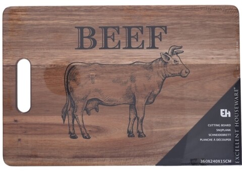 Beef Vágódeszka, 36x24x15, akácfa