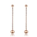 Set cercei si lantisor, Emily Westwood, Rose Gold Bubbled, inox, auriu