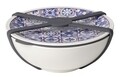 Villeroy & Boch Mély tál fedővel, To Go Indigo Dish M, vízzáró, 350 ml, prémium porcelán / szilikon