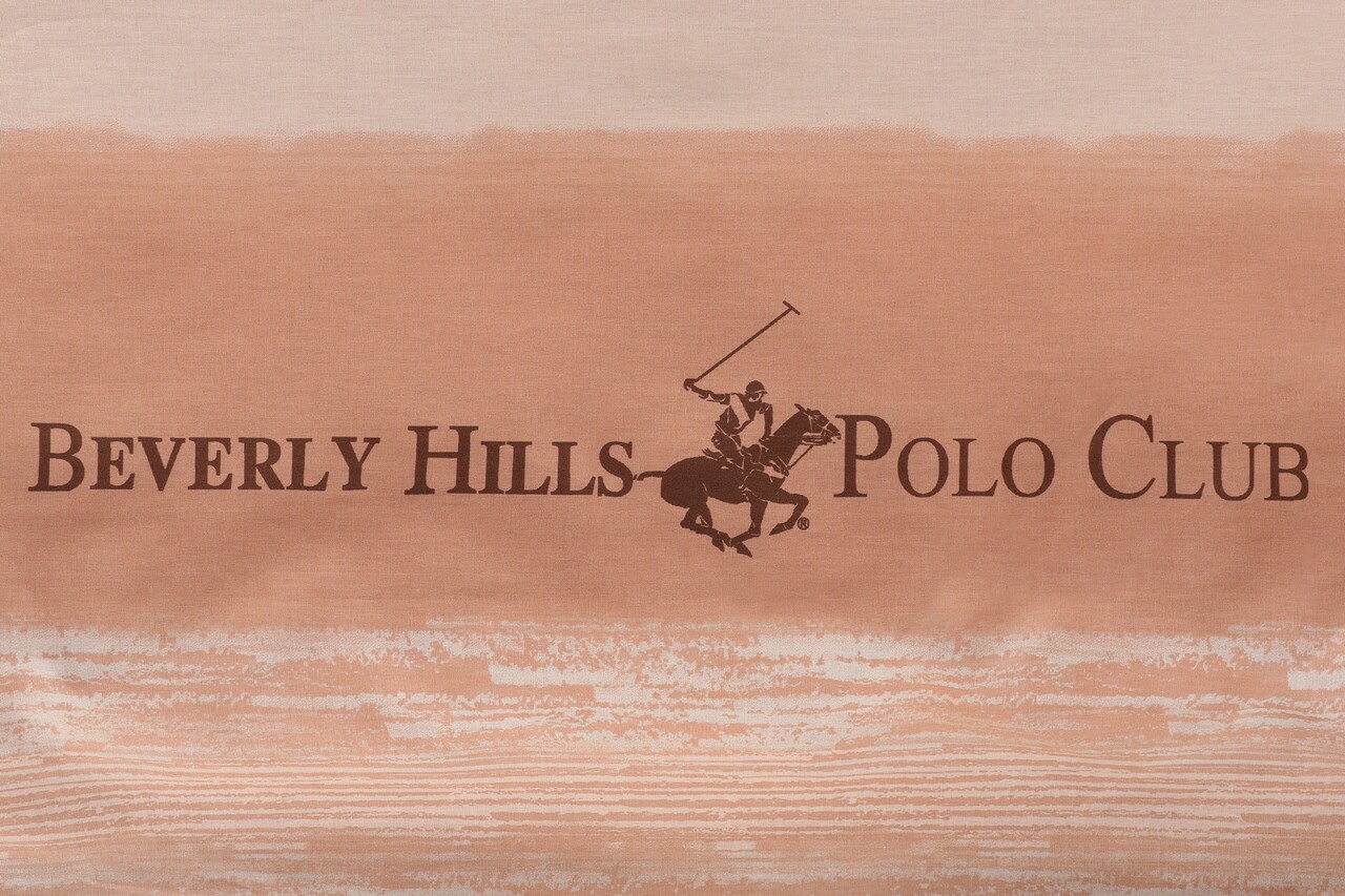 Beverly Hills Polo Club Kétszemélyes ágynemű, 3 Darabos, 200x200 Cm, 100% Ranforce Pamut BHPC 031, Lazac Rózsaszín