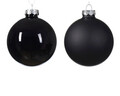 Baubles 12 db Díszgömb, Decoris, Ø8 cm, üveg, fekete