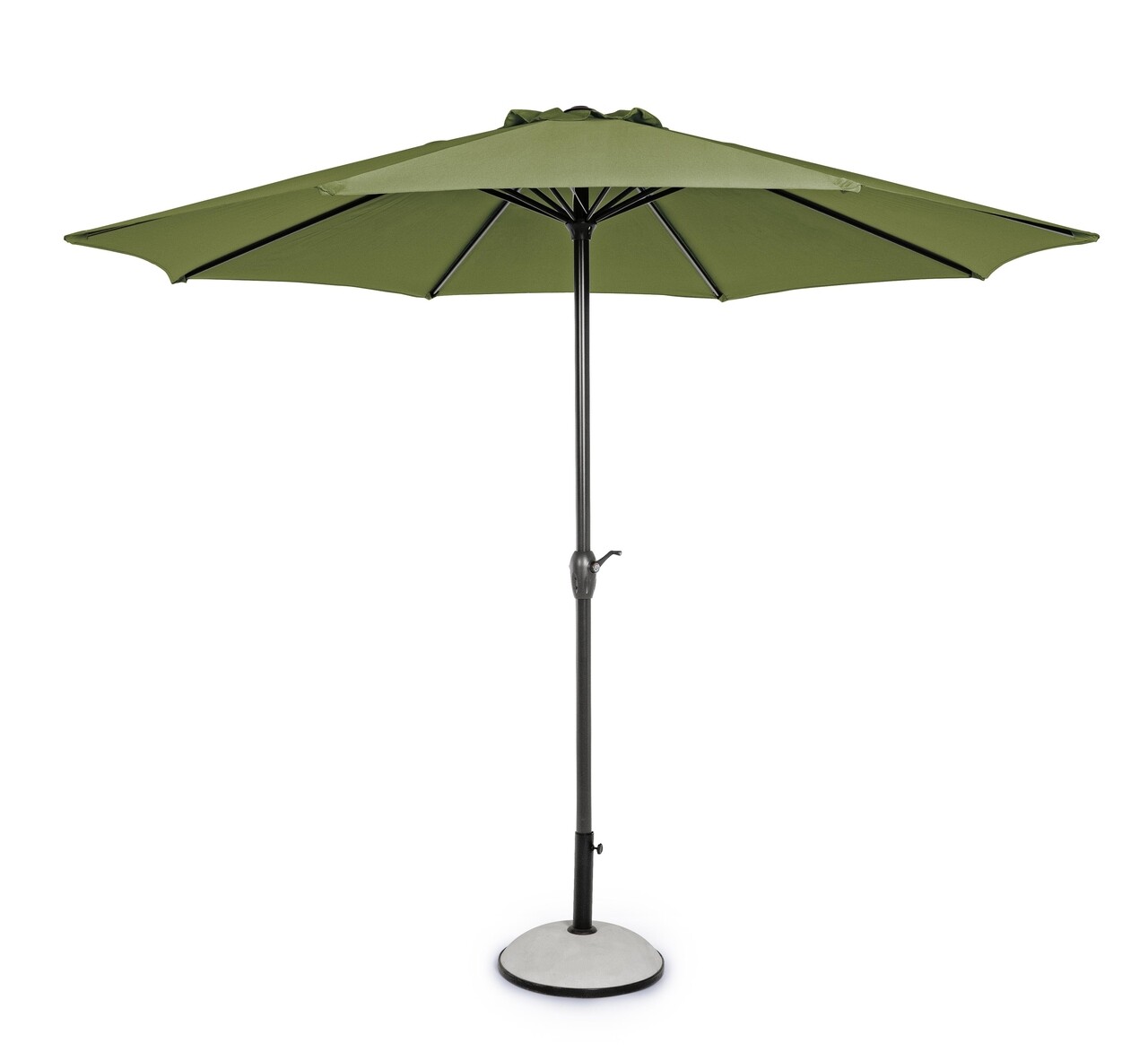 Kalife Terasz/kerti napernyő, Bizzotto, Ø300 cm, oszlop Ø46/48 mm, alumínium/poliészter, zöld