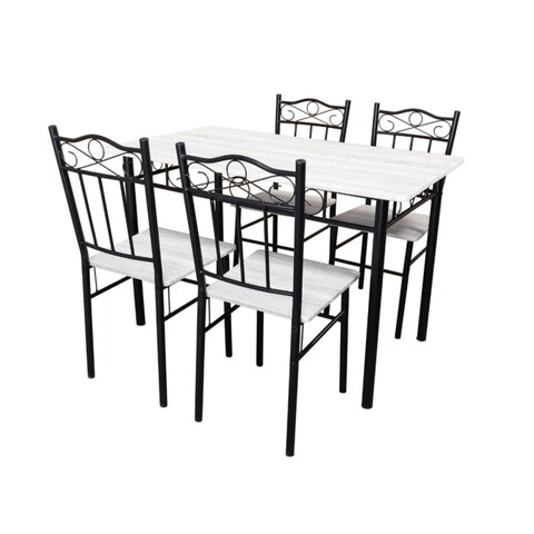 Bedora Asador étkező/konyhagarnitúra, asztal 4 székkel, 120x70x75 cm