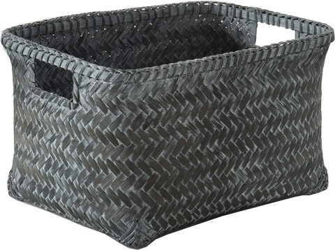 Compactor Tárolókosár, Dalat Anthracite, 35.5 x 27 x 20.5 cm, bambusz, szürke