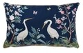 Storks Díszpárna, 30x50x10 cm, poliester, kék/színes