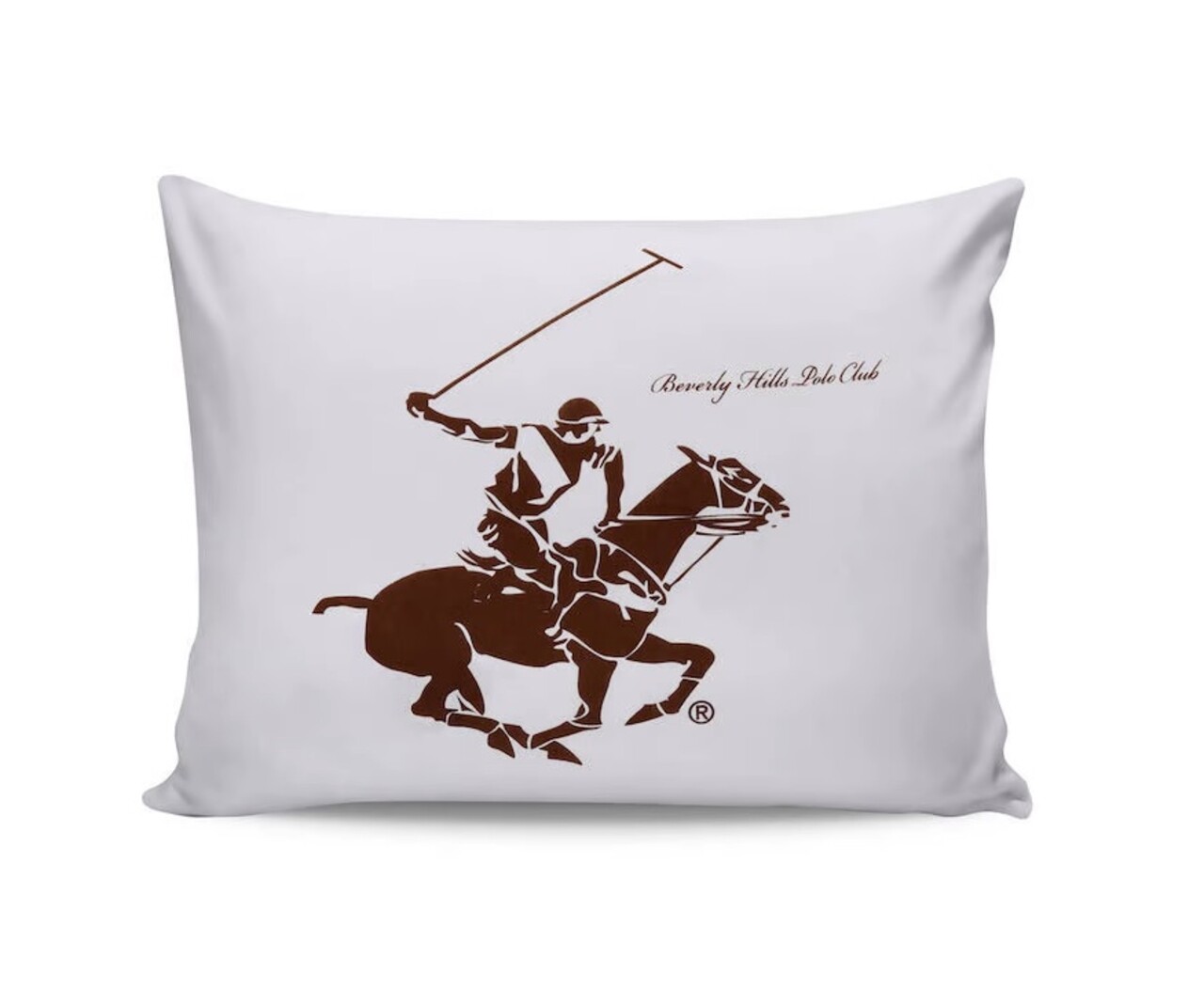 Beverly Hills Polo Club 2 db Párnahuzat, 50x70, 100% pamut, BHPC 004 - Brown, fehér/barna