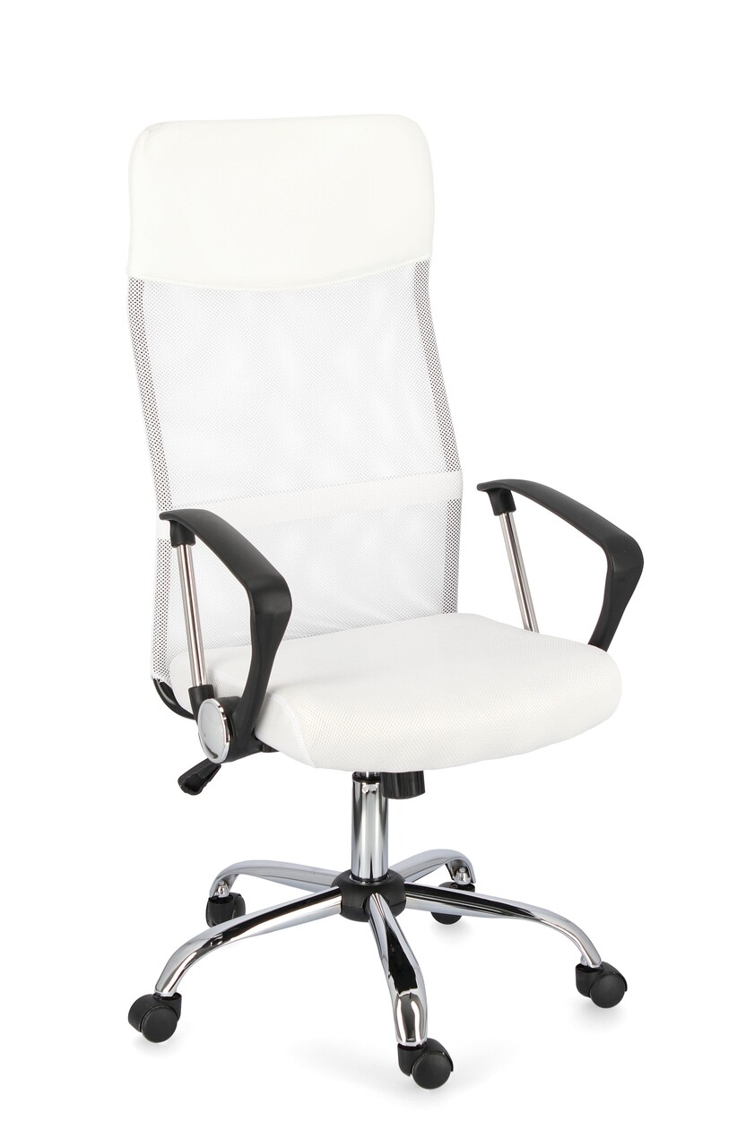 Dakar Irodai szék, Bizzotto, háló/acél, fehér