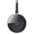 Fedeles serpenyő, Tefal Elegance, 24 cm Ø, alumínium / titán