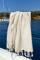 DC Home Strandtörölköző, Capri, pamut, szürke/krémszín
