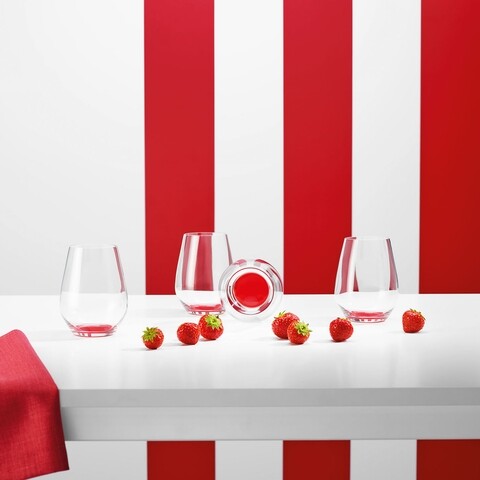 4 pohár készlet, Villeroy & Boch, Colorful Life, 420 ml, kristálypalack, piros