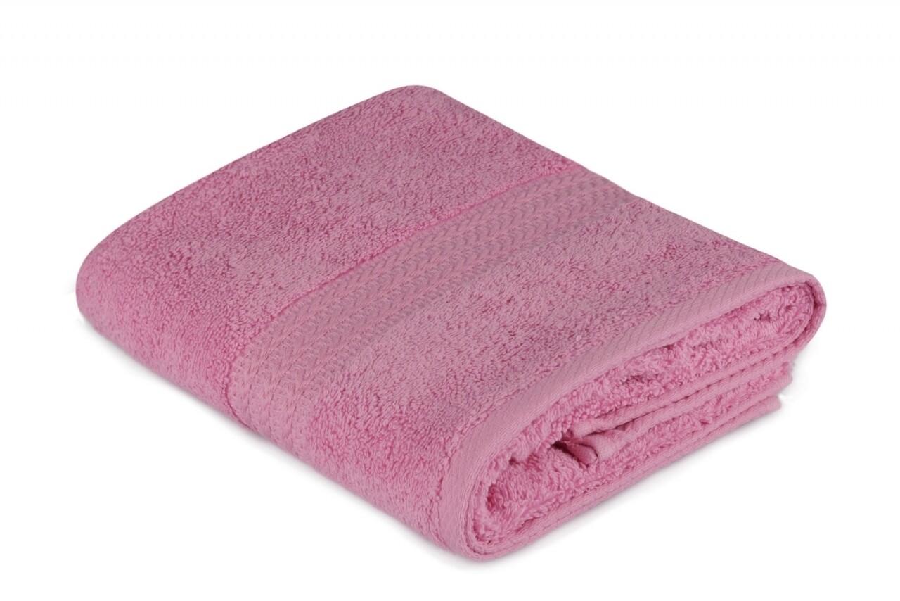 Foutastic rózsaszín tiszta pamut törölköző, 50 x 90 cm