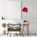 Luin Állólámpa asztallal, 8273-1, E27, 60 W, fém/fa/textil