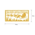 Tanelorn Fénydekoráció, XMASGOLD-012, 83x39 cm, fém, aranyszín