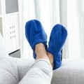 InnovaGoods Blue mikrohullámú sütő papucs, univerzális méretű, poliészter, kék