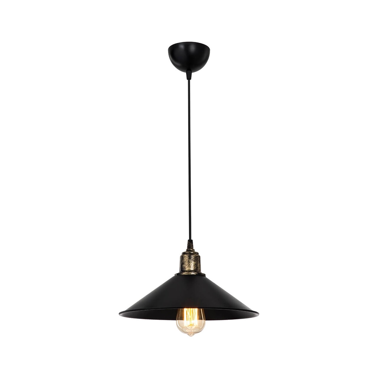 Siyah Antik csillár, MDL.4156, Squid Lighting, 30x62 cm, 60W, antik / fekete