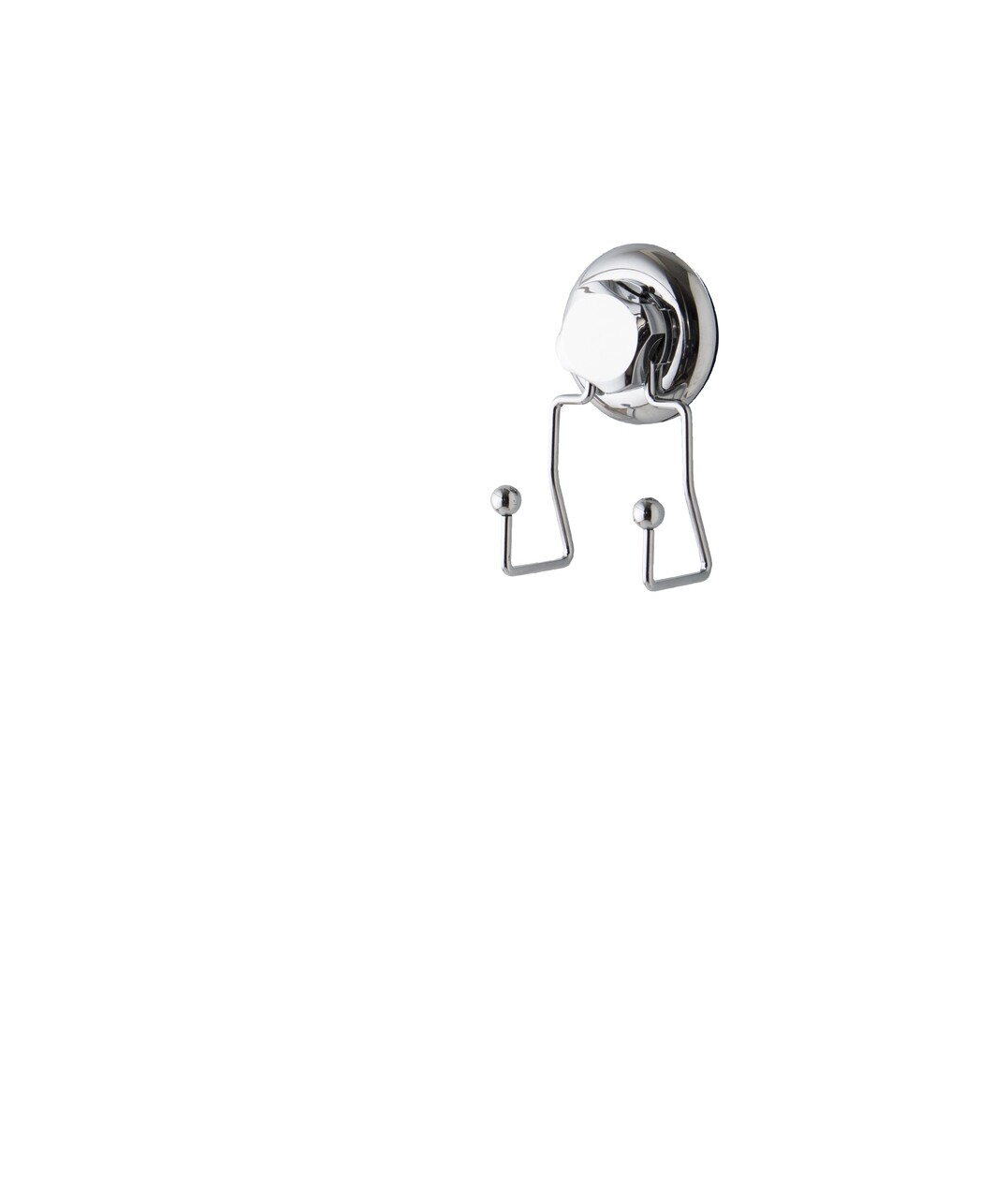 Dupla Fürdőszobai Horog Bestlock Compactor, 5,7x7,4x18 Cm, Króm / ABS / Műanyag (TPU), Ezüst