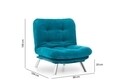 Misa Solo Kihúzható fotel, Futon, 135x88 cm, fém, zöld