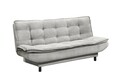 Kihúzható kanapé, 2-es patch ezüst, 89 x 90 x 188 cm, kattanó-záró funkcióval, forgácslap, műanyag, poliészter
