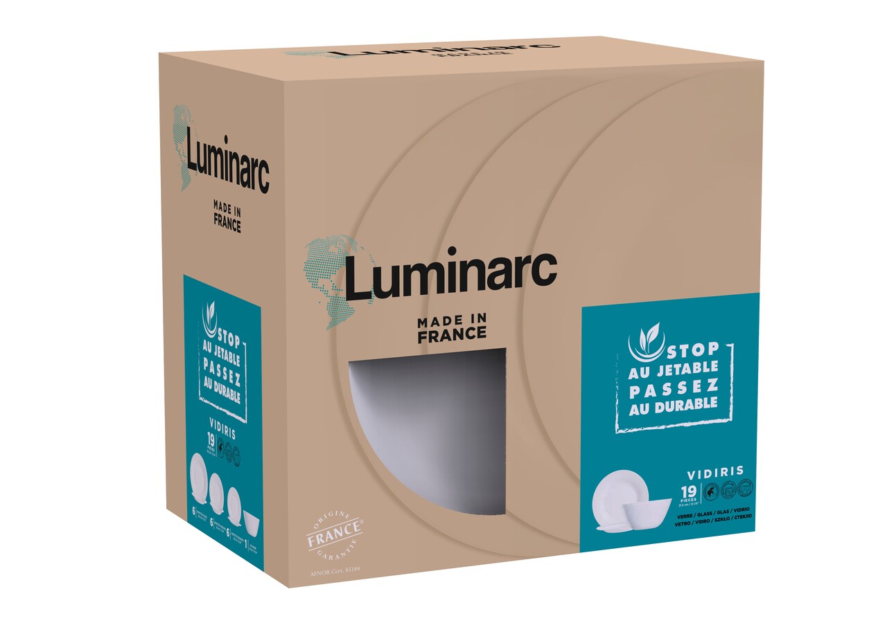 Luminarc 19 Darabos Étkészlet, Vidris, Opál