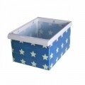 Három tároló doboz, Stars, Jocca, műanyag, fehér / kék
