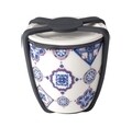 Tál fedővel ebédre, Villeroy & Boch, To Go Indigo Dish S, vízzáró, 80 ml, prémium porcelán / szilikon