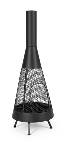 Efesto Kültéri kandalló, Bizzotto, Ø50 x 138 cm, acél, fekete