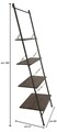 Stairs Raw Polcegység, Mauro Ferretti, 65x41x180 cm, vas, barna/fekete