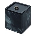 Dakota fürdőszoba fedél doboz, iDesign, 9,5x9,5x10,2 cm, poliresin