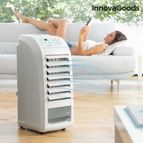 InnovaGoods Hordozható Párológtató légkondicionálóval, 34x28x70 cm, 4,5 L, 70W, szürke
