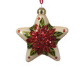 Star w spangles 2 db Díszgömb szett, Decoris, 9x10 cm, üveg, színes