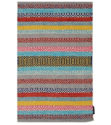 Kilim szőnyeg, Sáfrány 66, Baketo, 100% pamut, kézzel készített, 120x170 cm