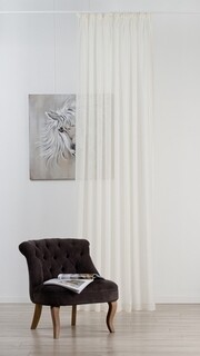 Mendola Interior Függöny, Sible crush, 300x260 cm, poliészter, bézs