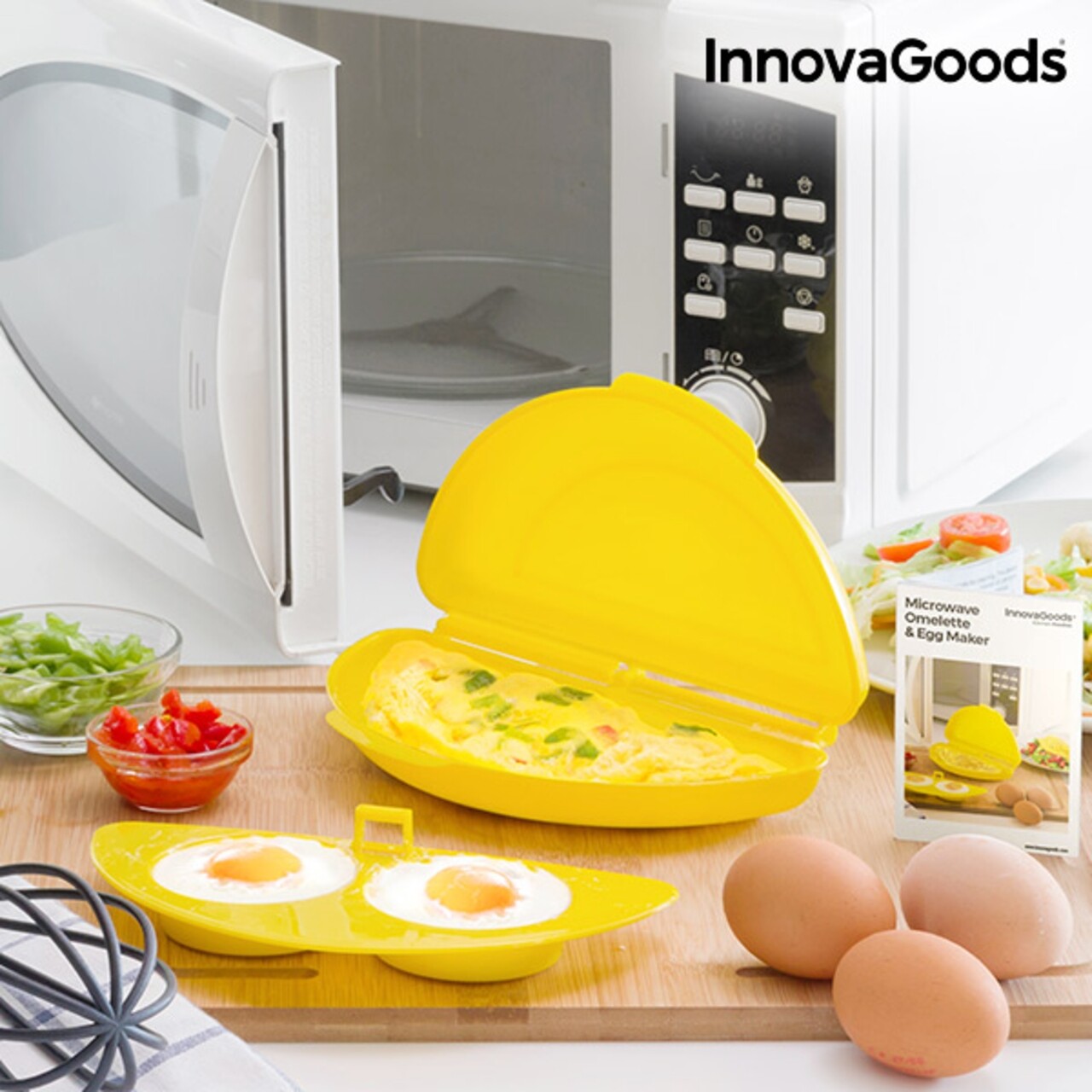 InnovaGoods mikrohullámú tortilla edény, 22x21x5 cm