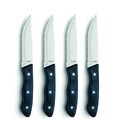 Négy kés szett steakhez fa tartóban, Amefa, Blue Wood Hercule, rozsdamentes acél