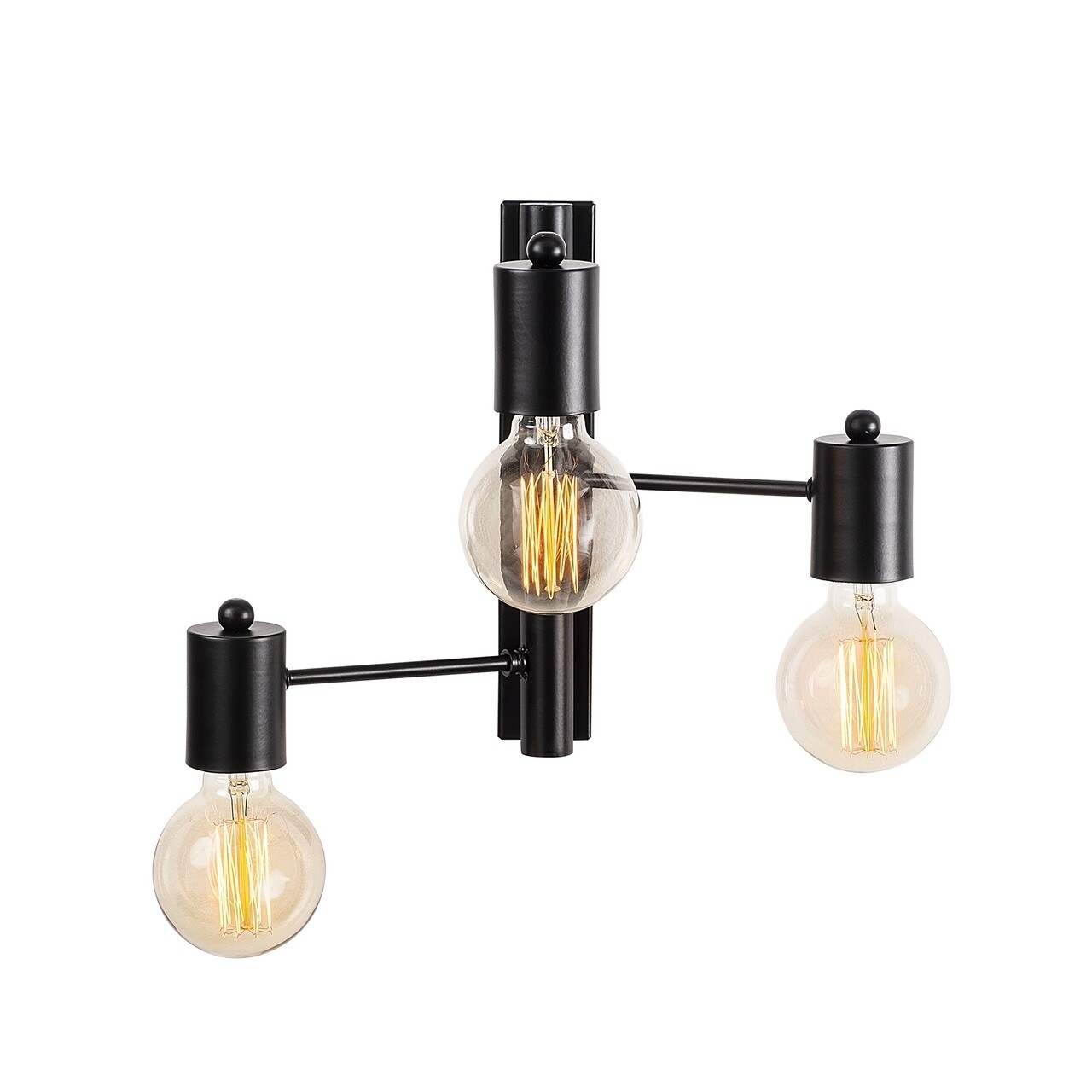 Opviq Hexa fali lámpa, 30x40 cm, 3 x E27, 100 W, fekete