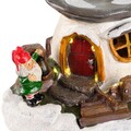 Gnome house Fénydekoráció, Lumineo, 19x14x13 cm, 17 LED-el, műanyag, színes