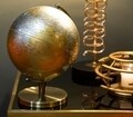 Globe Orange Fénydekoráció, Mauro Ferretti, Ø20x28 cm, aranyszín/ezüstszín