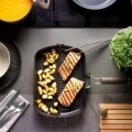 Grill serpenyő készlet 3 részes Diamantea Beige, Tognana, 34 x 24 cm, alumínium, fekete