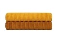 2 db fürdőlepedő készlet 406, Beverly Hills Polo Club, 70x140 cm, pamut, mustár