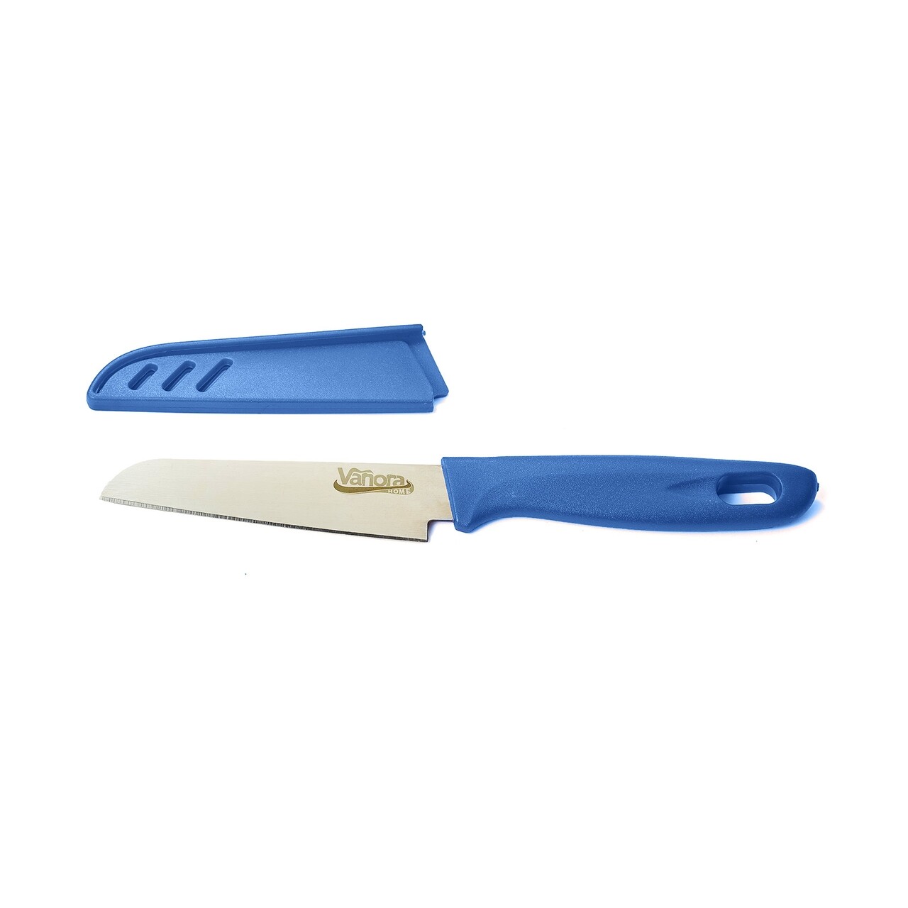 Kés védőhüvellyel, Vanora, 9,5 cm, kék