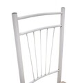 Étkező / konyhai szett Roza Pakoworld, asztal 4 székkel, 120x70x75 cm, laminált MDF / acél, natúr / fényes fehér